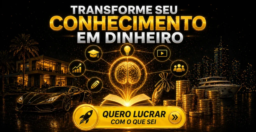 transformar conhecimento em dinheiro com estratégias digitais para lucrar online