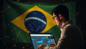 Pessoa analisando métricas no computador para converter cliques em vendas.