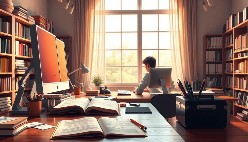 Criação de anúncios no computador em ambiente de trabalho