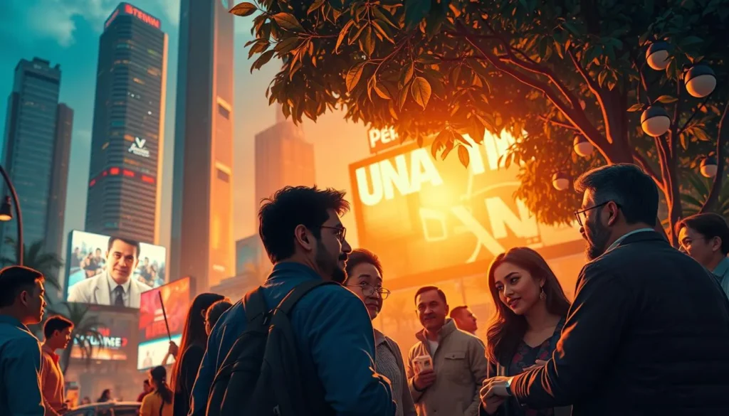 Ofertas irresistíveis atraindo pessoas em ambiente urbano