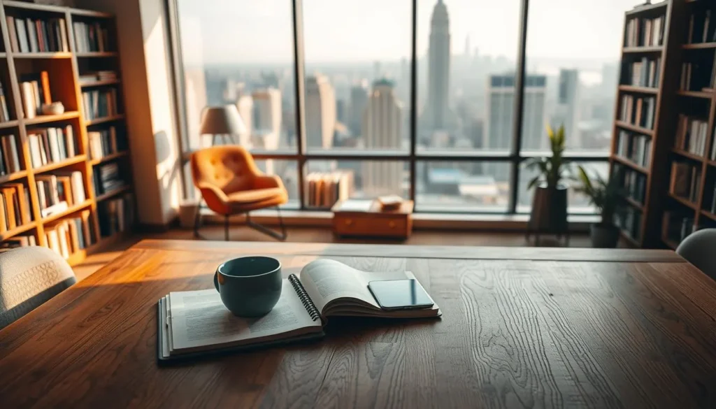 Ambiente tranquilo ideal para criar e escrever histórias