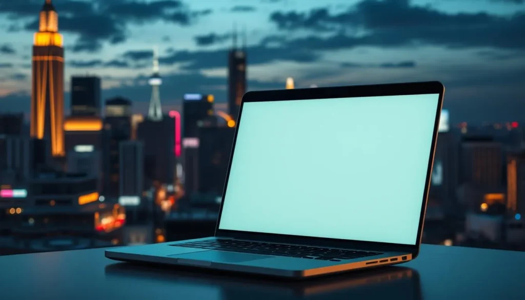 Sistema simples para faturar com marketing digital usando notebook