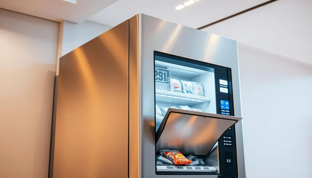 Máquina automática representando vendas no piloto automático