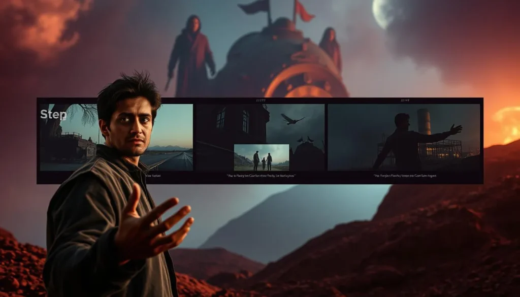 Cena cinematográfica representando storytelling e narrativa envolvente