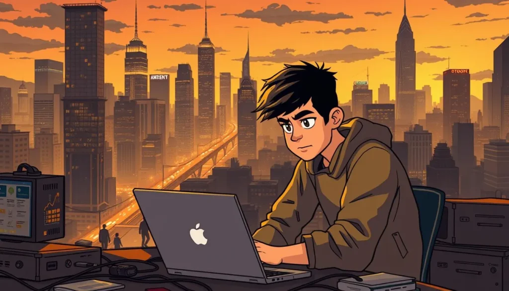 Pessoa trabalhando no computador para ganhar dinheiro online