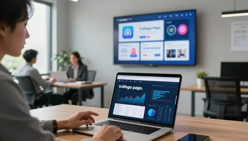 Análise de tráfego pago em notebook com dashboard de campanhas