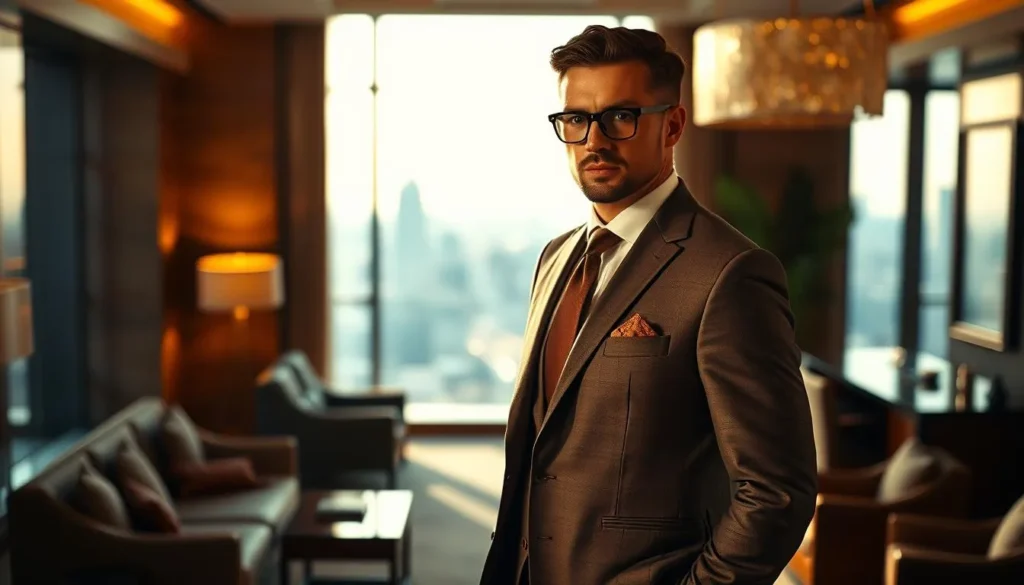 Homem elegante representando serviços de alto valor no mercado