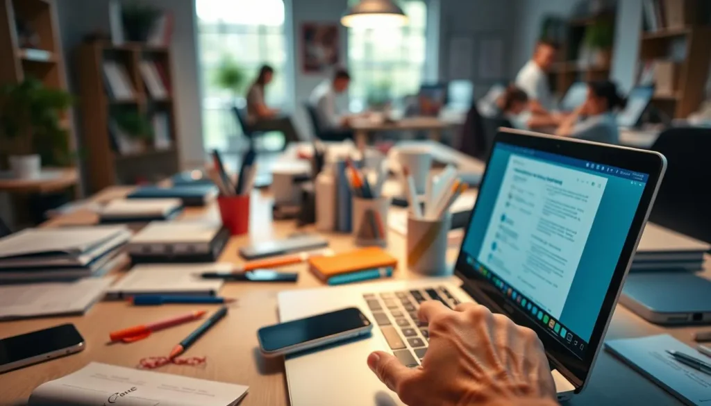 Pessoa trabalhando no notebook para gerar renda extra online