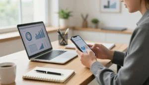 trabalho online pelo celular com an&aacute;lise de dados no smartphone