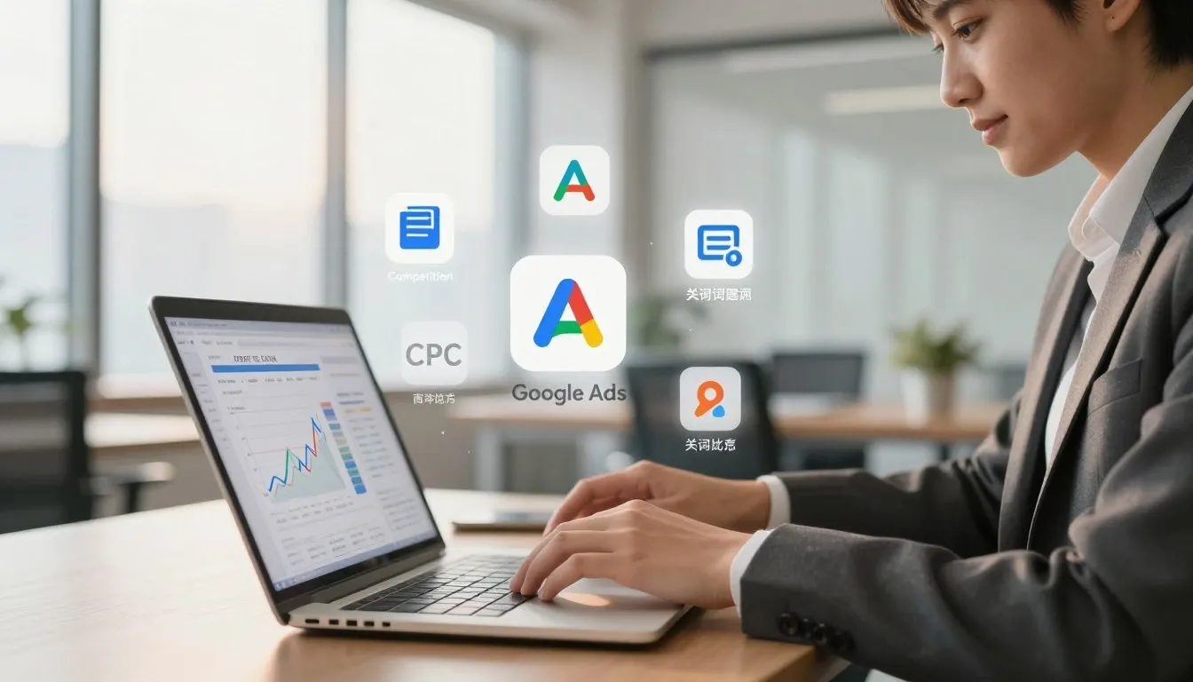 Profissional utilizando Google Ads para otimizar campanhas e reduzir CPC