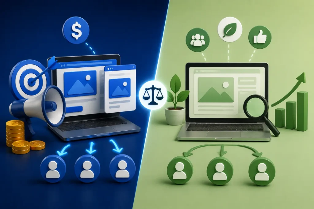 O que é tráfego pago e qual a diferença entre anúncios pagos e tráfego orgânico