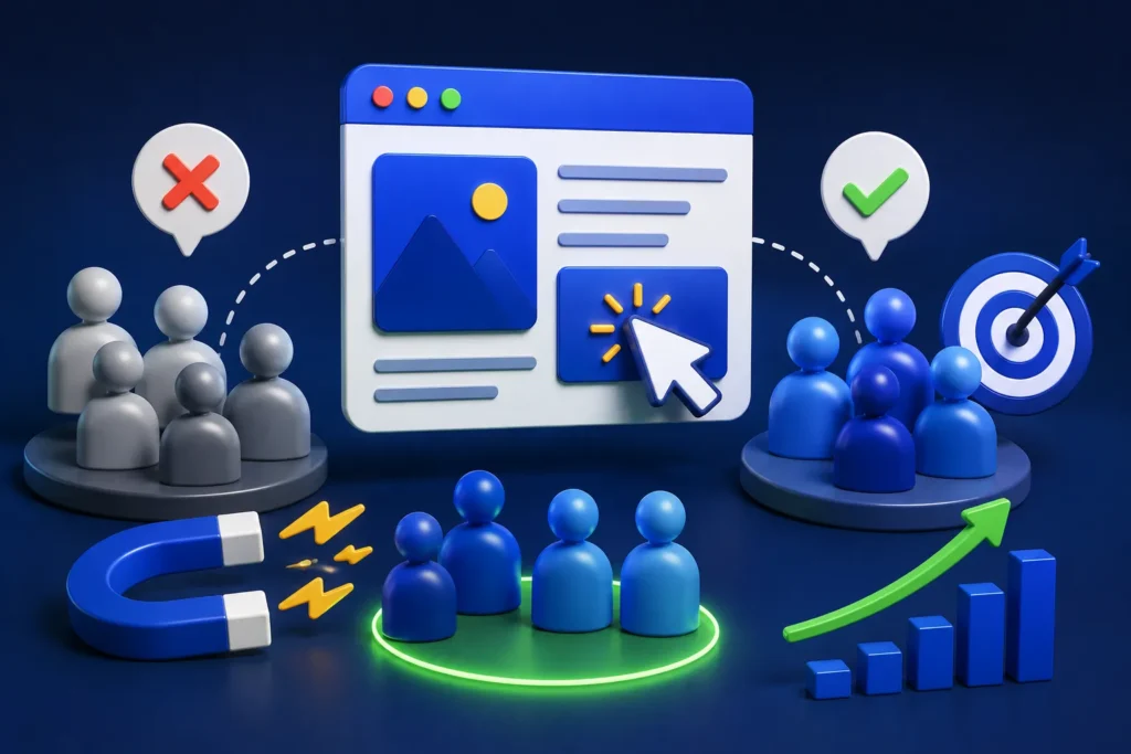 Público certo aumentando os cliques em anúncios de tráfego pago